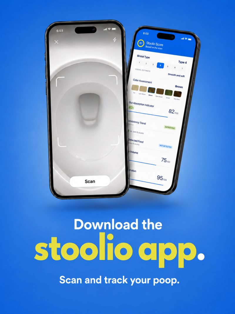 Download the Stoolio app &mdash; scan and track your poop.