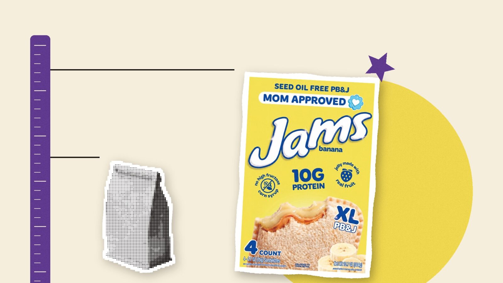 Jams Sells Its PB&J on Protein. The White Bread Is Whole Grain.